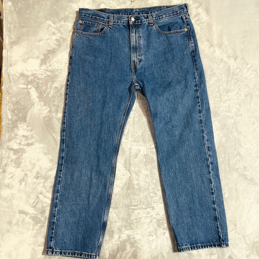 Levi's 505 Regular Fit Jeans Mens 40x30 Blue Excellent Straight Leg Denim